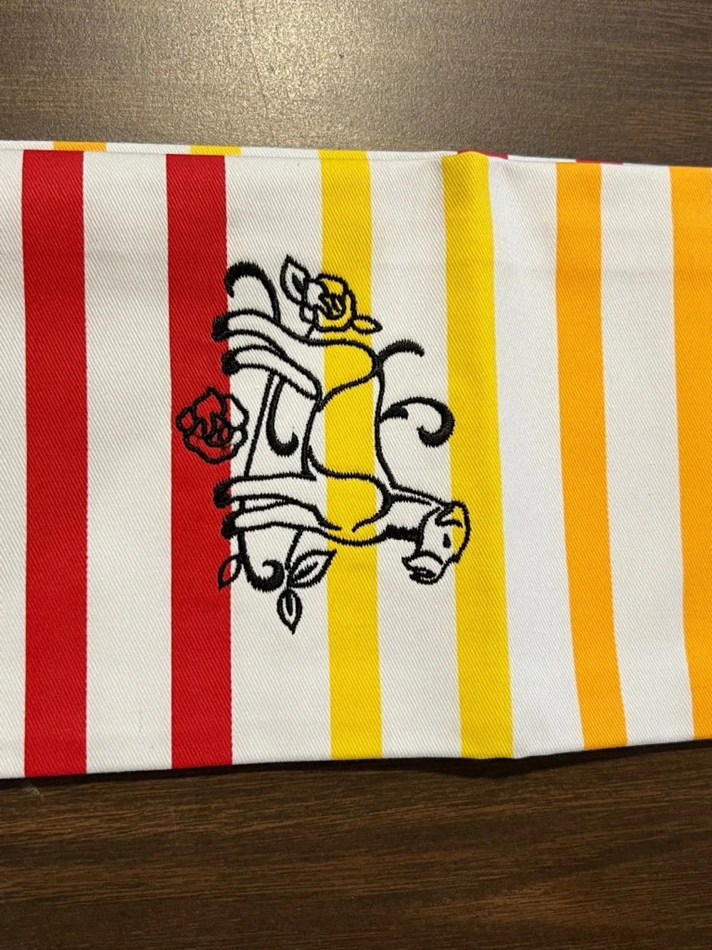 Wire-haired terrier dish towel-Embroidered